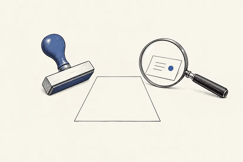 Illustration accompanying the distinction between managerial authority and knowledge authority.