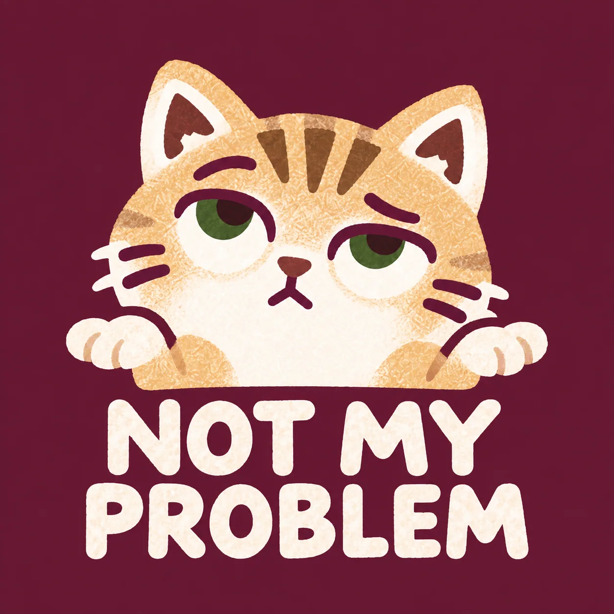 Atti stamp: Not my problem.